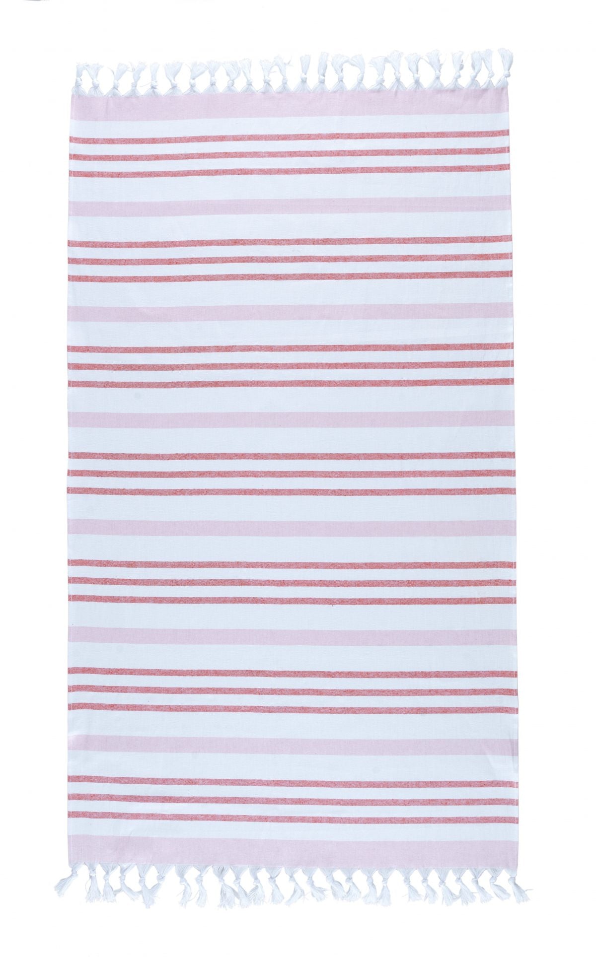 Darling Spring Coral Stripe Turkish Towel - Pink